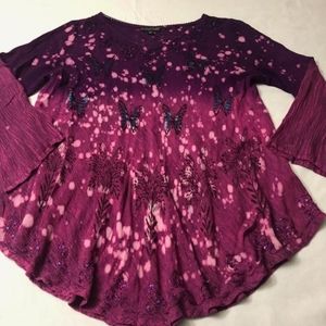 Boho Pink and Purple Top